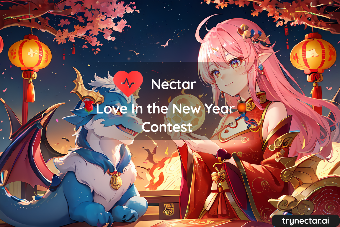 Lunar New Year dragon and girl
